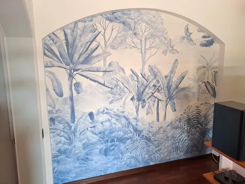 Rifinitura murale decorativa — salone