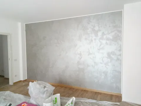 Effetto materico decorativo — camera da letto